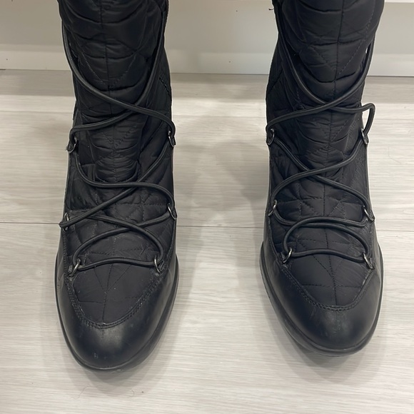 Prada Nylon Wedge Heel Winter Boots - Picture 2 of 15